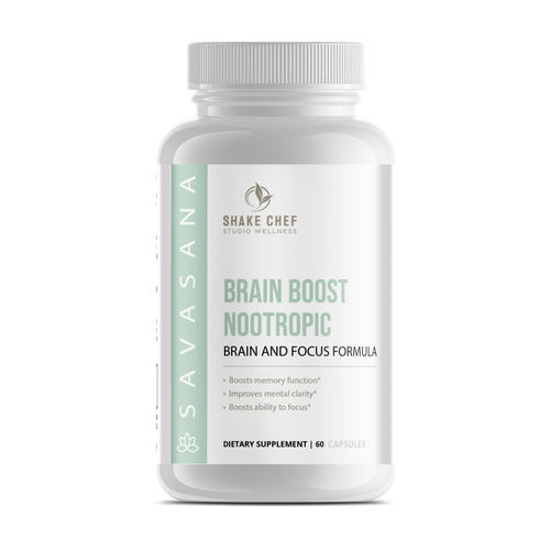 Brain Boost Nootropic pill bottle
