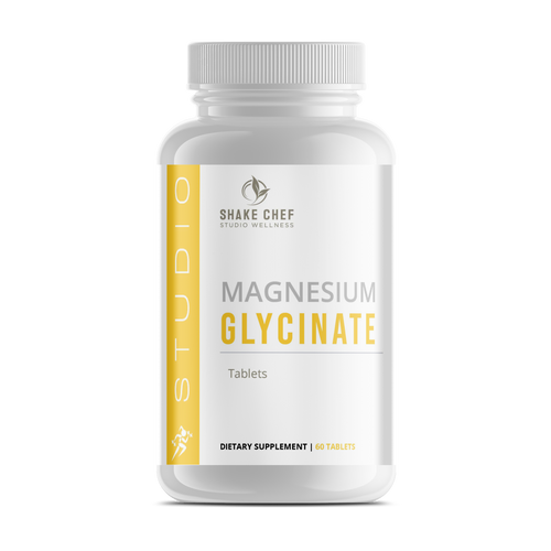 Magnesium glycinate pill bottle